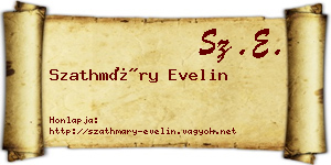 Szathmáry Evelin névjegykártya
