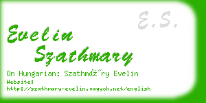 evelin szathmary business card